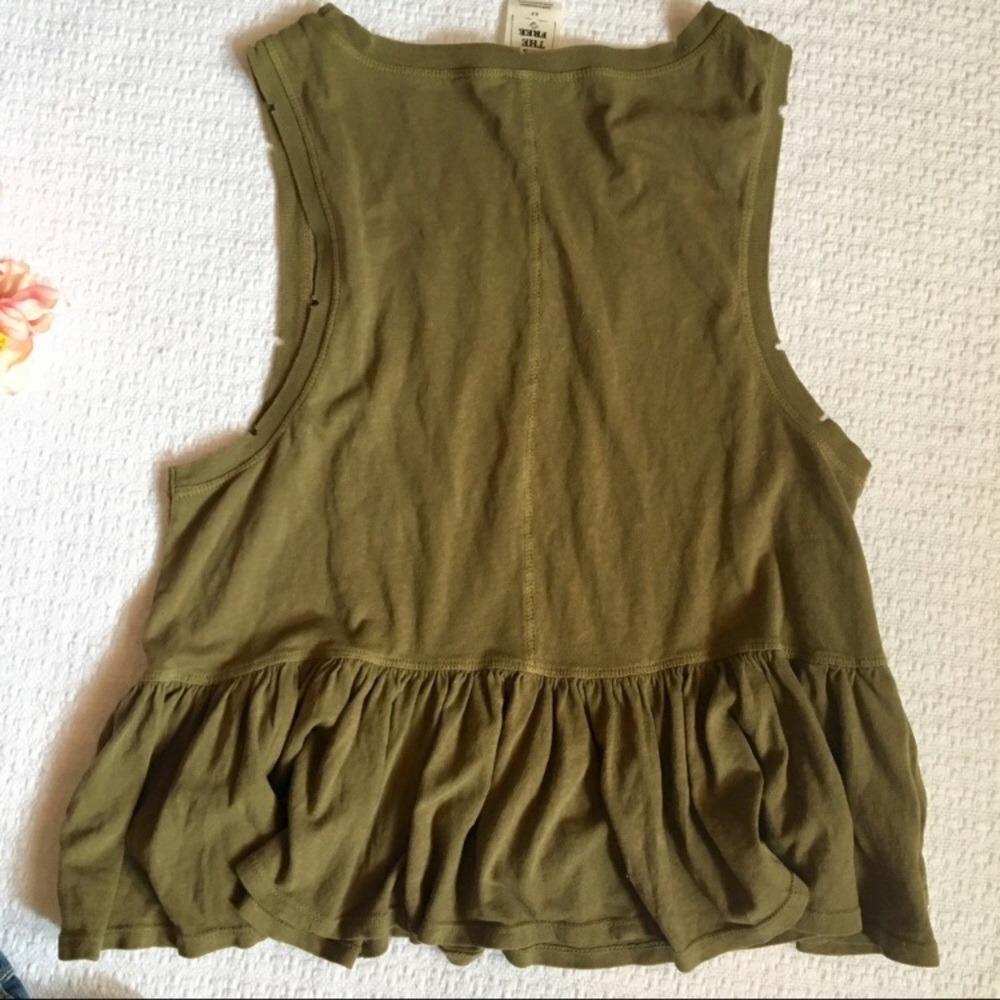 CCO Free People Sleeveless Peplum Top - Picture 4 of 7
